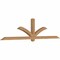 Ekena Millwork Redmond Smooth Timber Gable Bracket, Western Red Cedar, 108"W x 27"H x 3 1/2"D x 3 1/2"F, 6/12 Pitch GBW108X27X0404RED00SWR - alternate 4